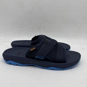 Teva Unisex-Child SZ 3 Hurricane Verge Slide Sandal Mood Indigo/Malibu Blue